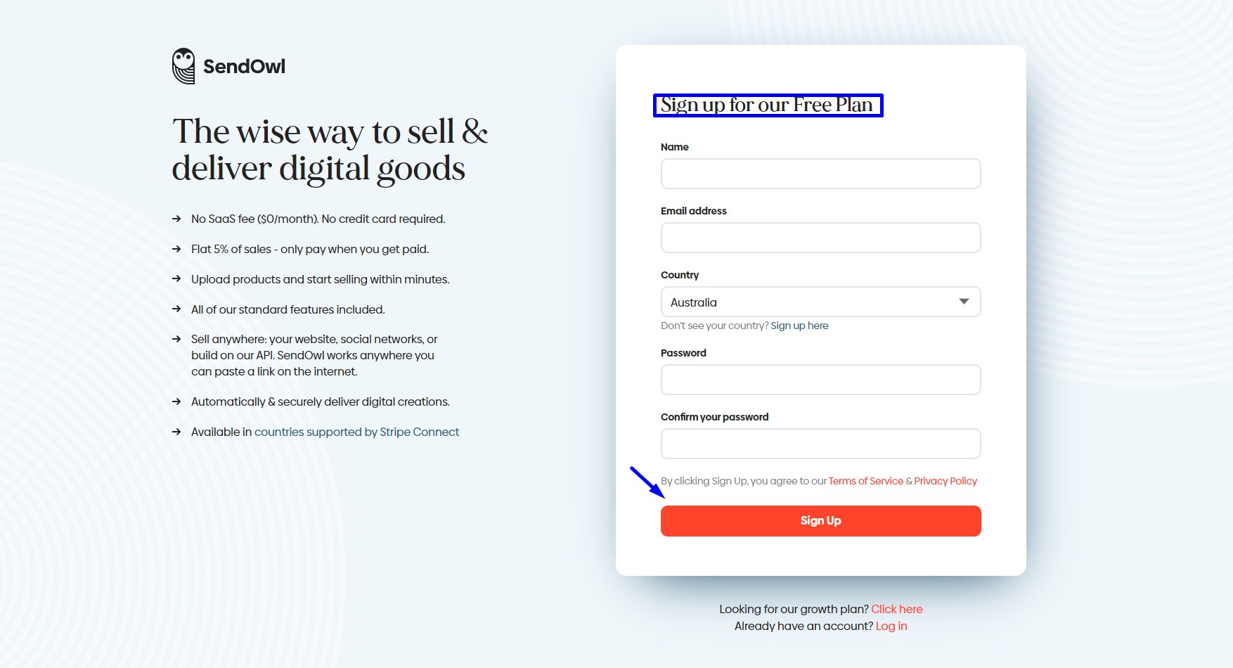 signup-sendowl-one-stop-platform