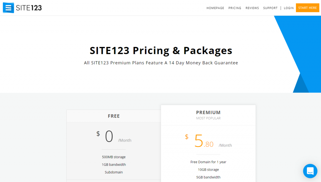 site123-pricing 