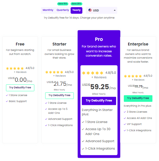 debutify-pricing