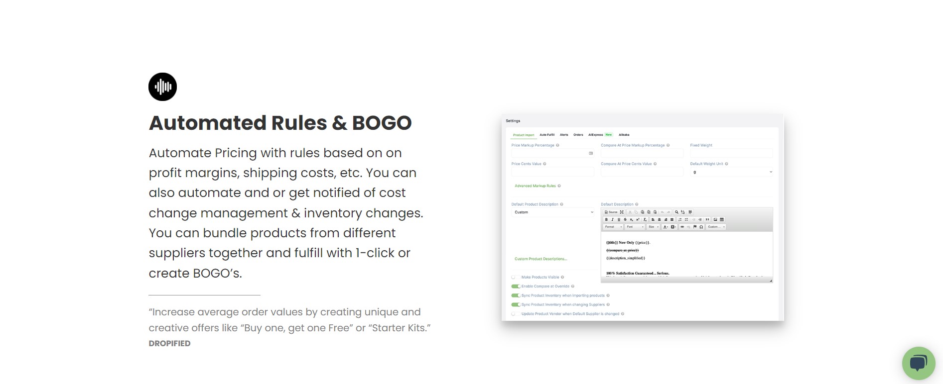 automated-rules-and-BOGO-dropified