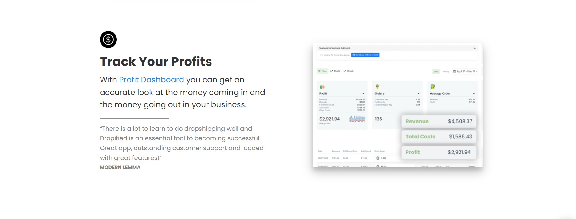 track-profits-with-dropified