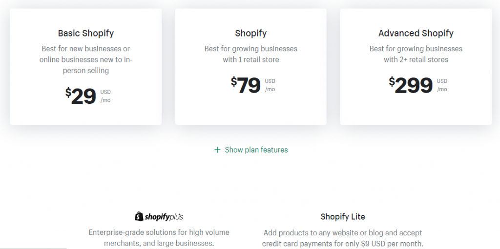 shopify-price